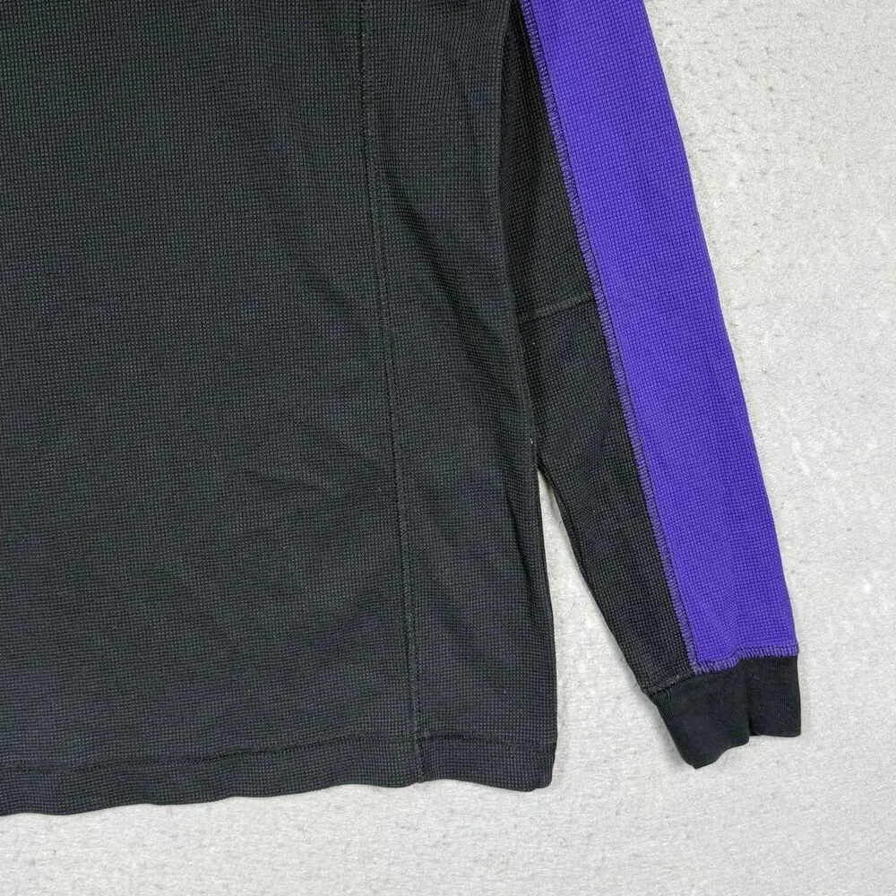 Jordan Mountainside Thermal Shirt Men's Medium Black Green Purple Waffle Knit